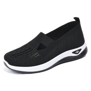 Breathable Woven Orthopedic Sneakers for Women with Arch Support and Soft Sole
