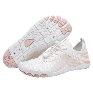 Breathable Lightweight Barefoot Hiking Shoes for Women with Wide Toe Box